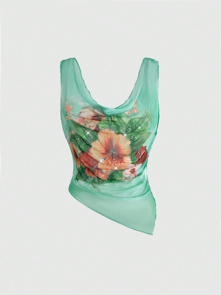 Top SHEIN, verde