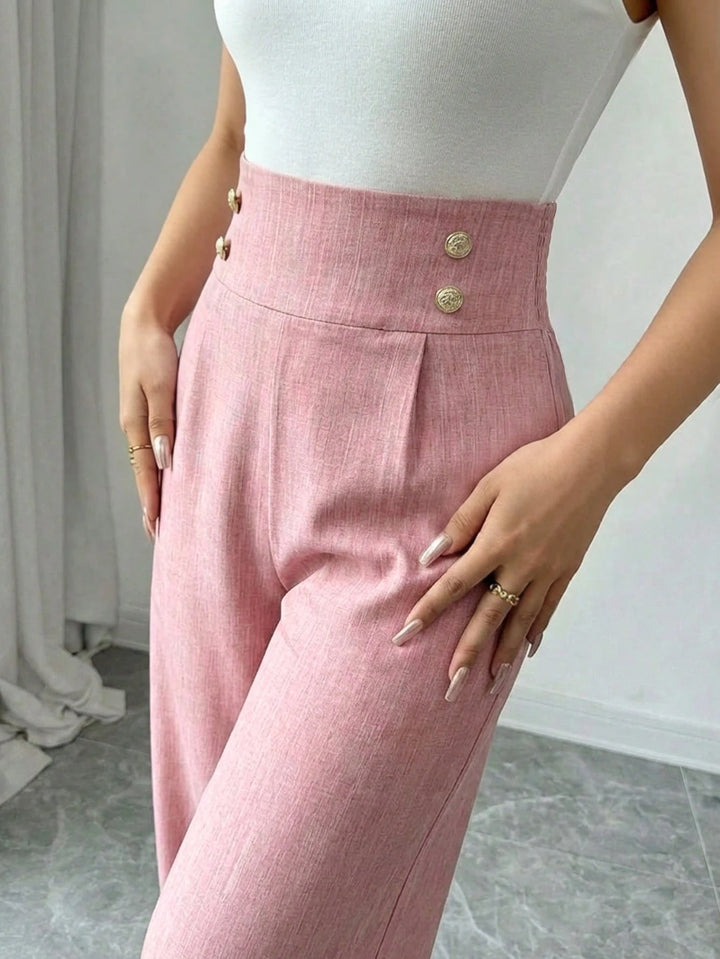 Pantaloni SHEIN, roz