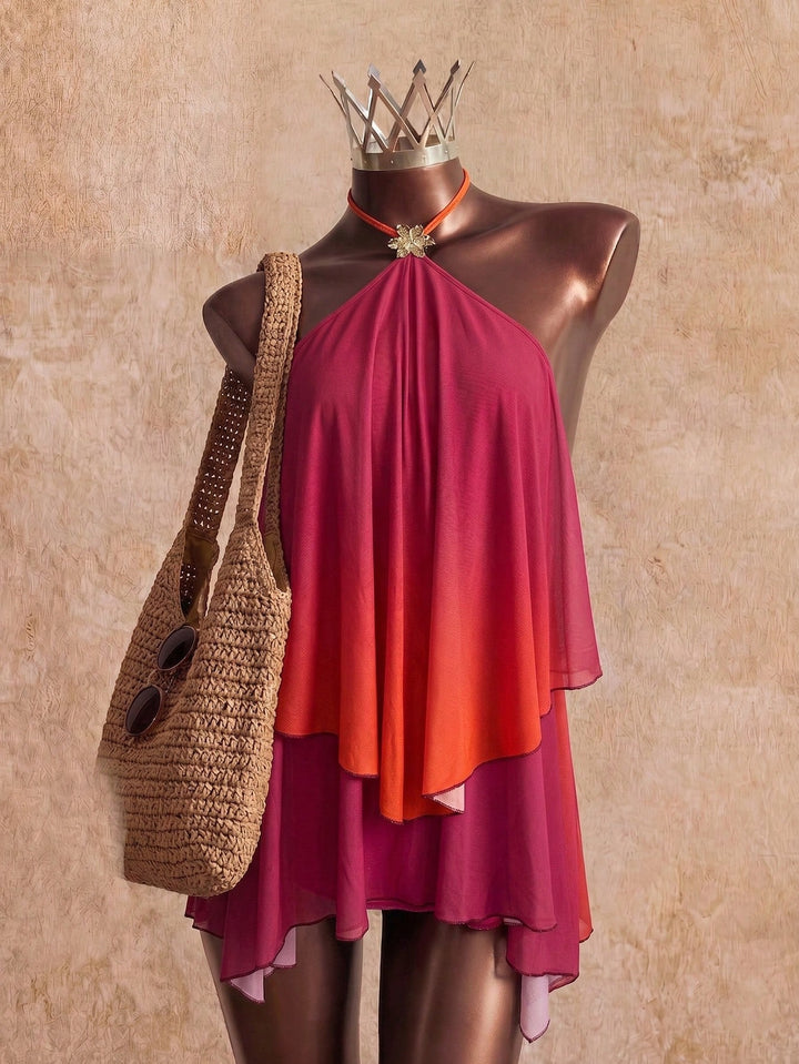 Rochie mini SHEIN, portocaliu