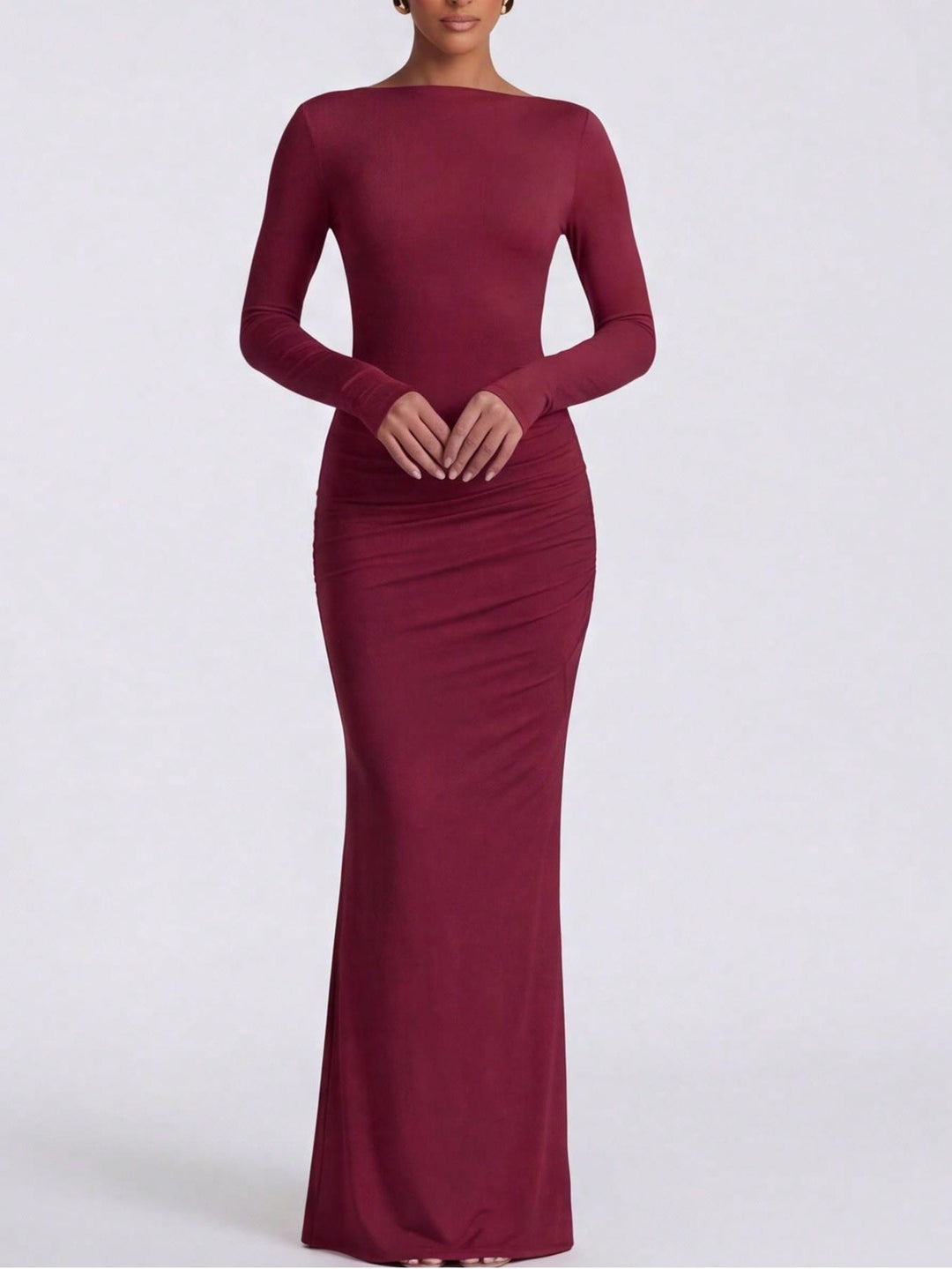 Rochie maxi SHEIN, vișiniu