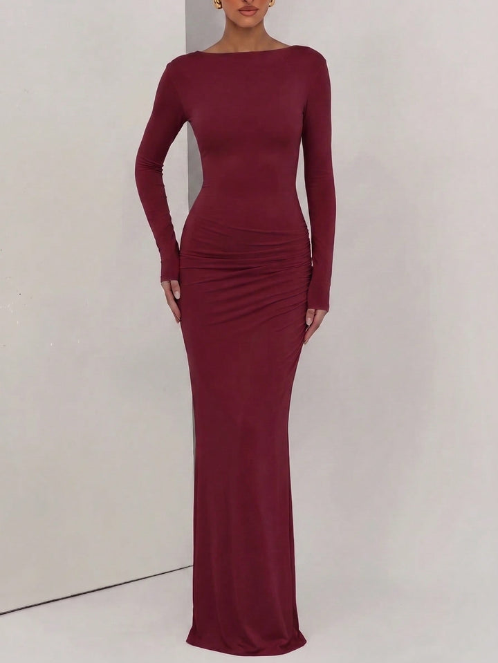Rochie maxi SHEIN, vișiniu