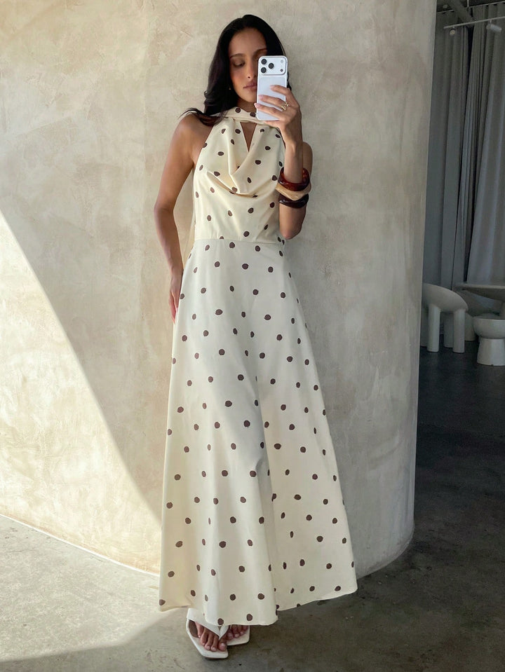 Rochie maxi SHEIN, crem