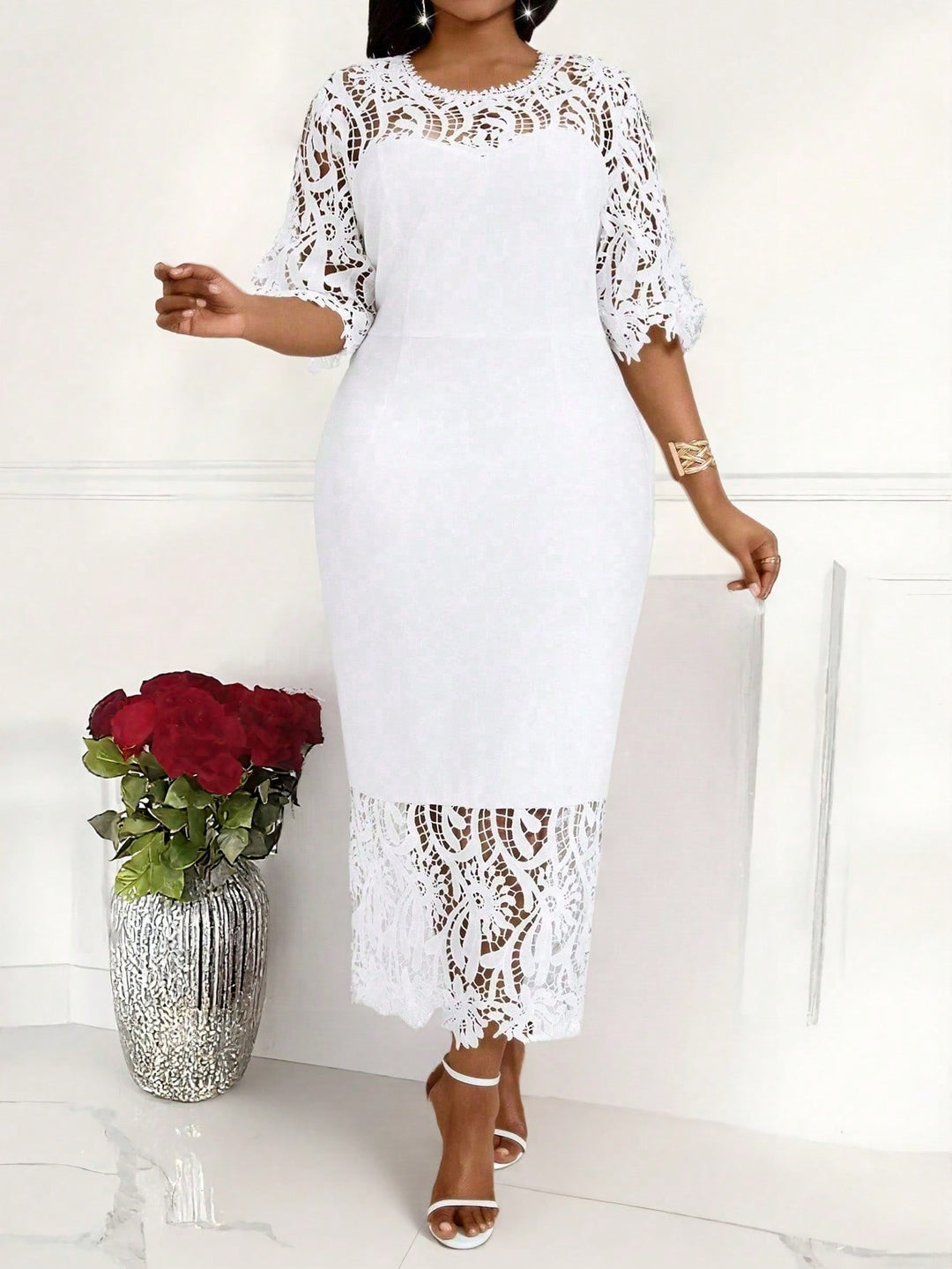 Rochie SHEIN, alb