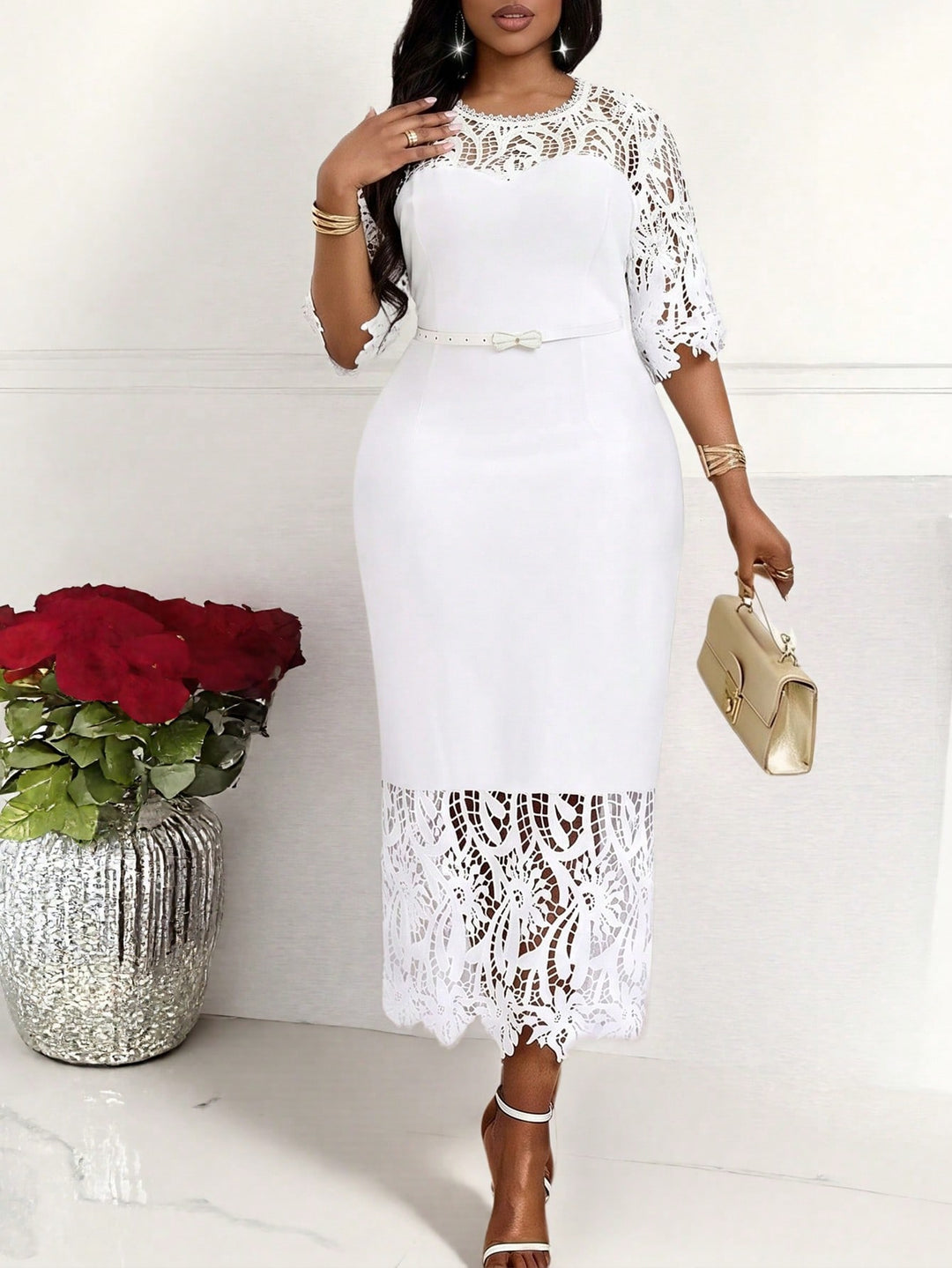 Rochie SHEIN, alb