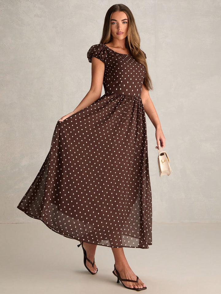 SHEIN Maxi ruha, barna