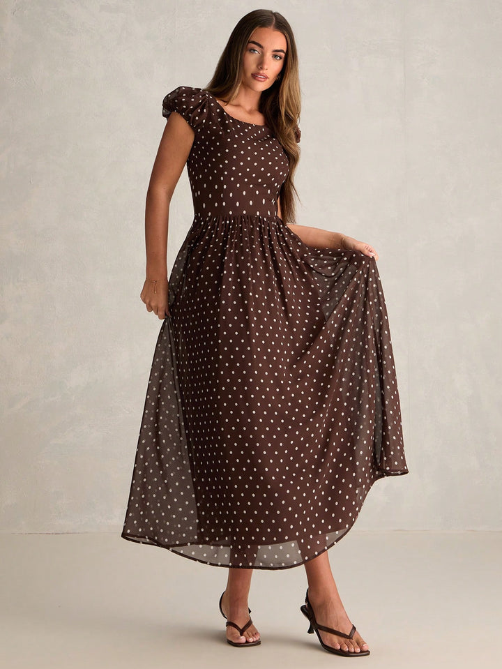 SHEIN Maxi ruha, barna