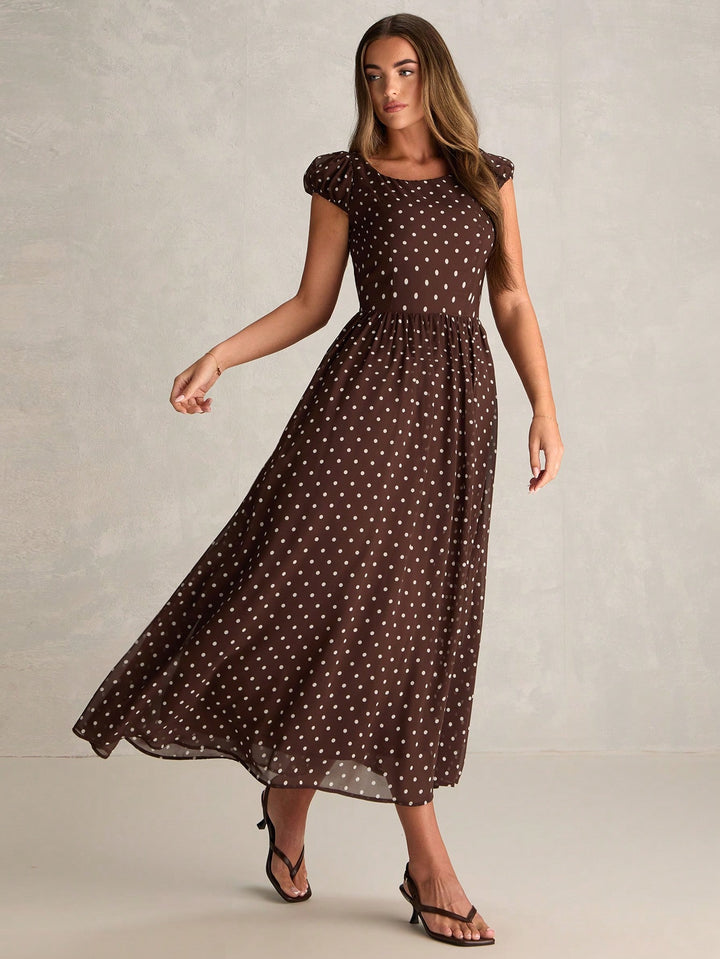 SHEIN Maxi ruha, barna