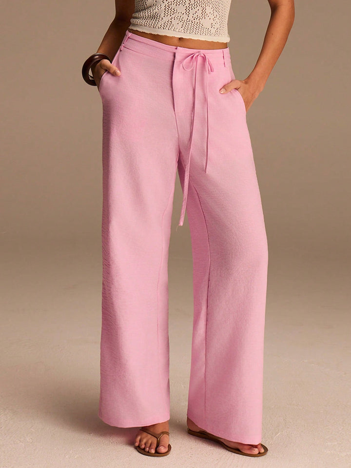 Pantaloni SHEIN, roz