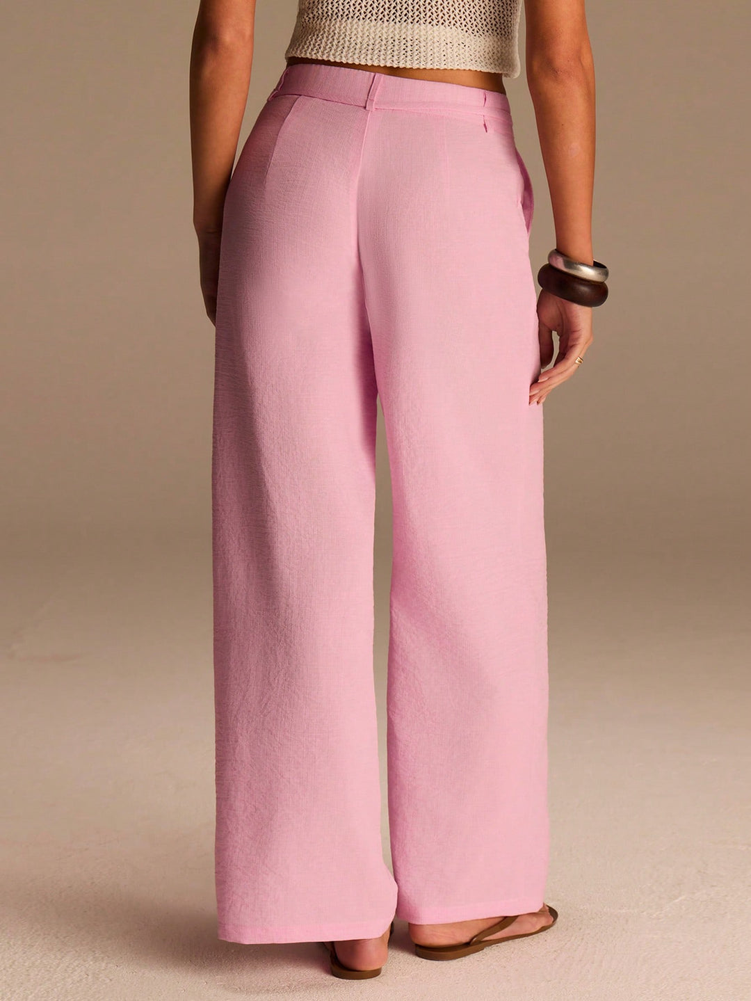Pantaloni SHEIN, roz