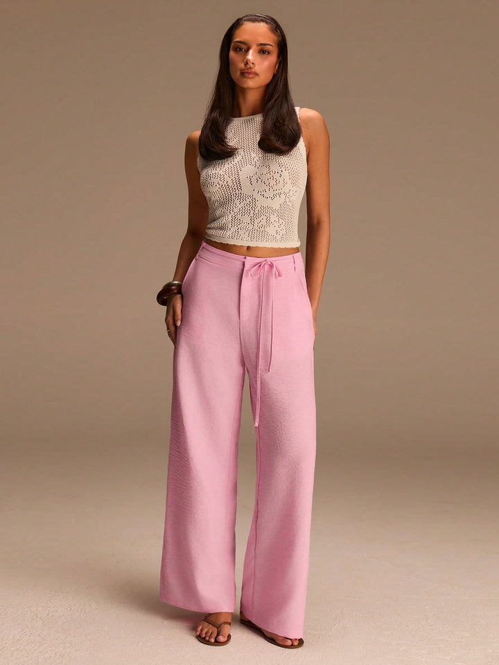 Pantaloni SHEIN, roz