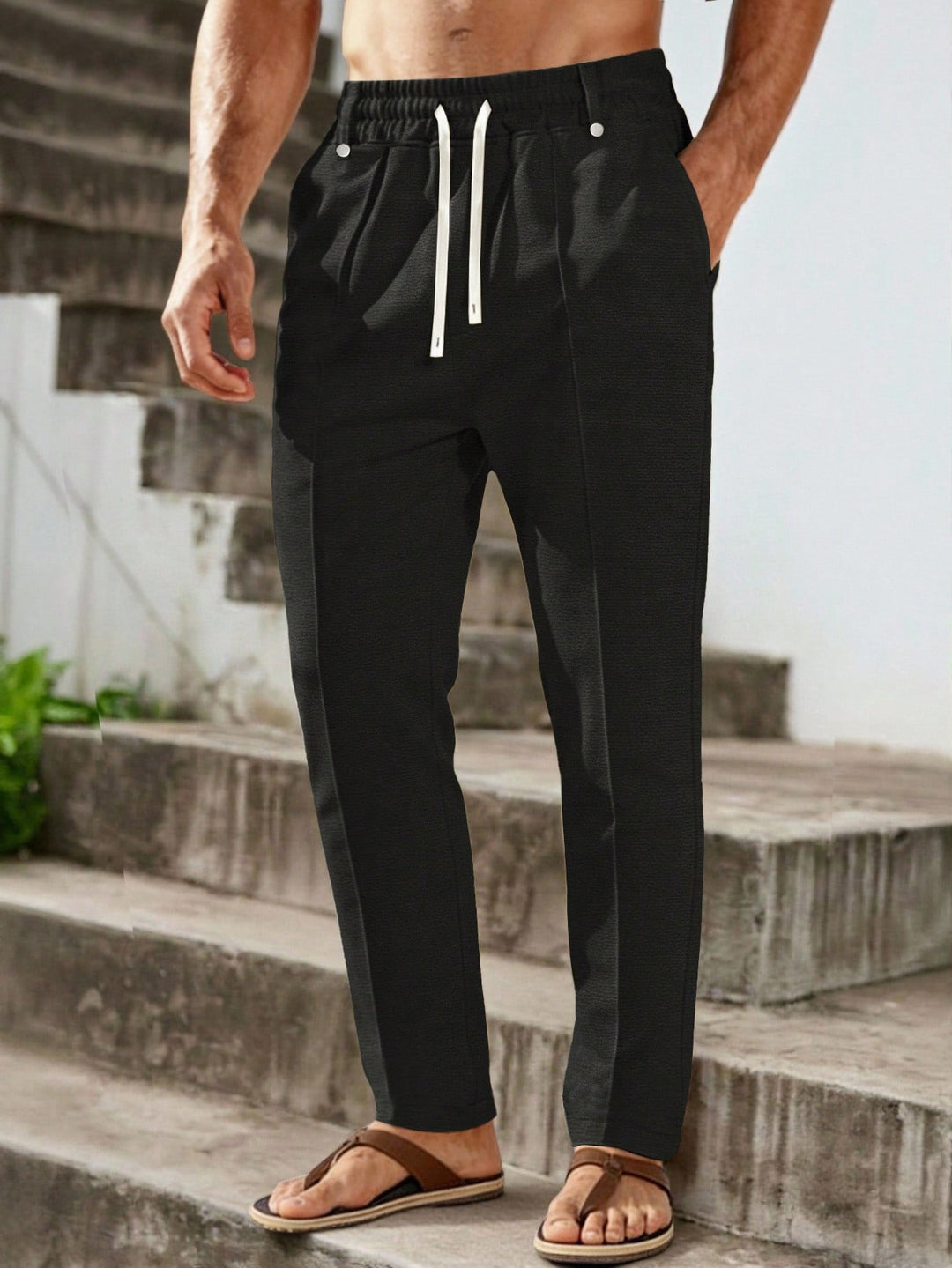 Pantalon SHEIN, negru