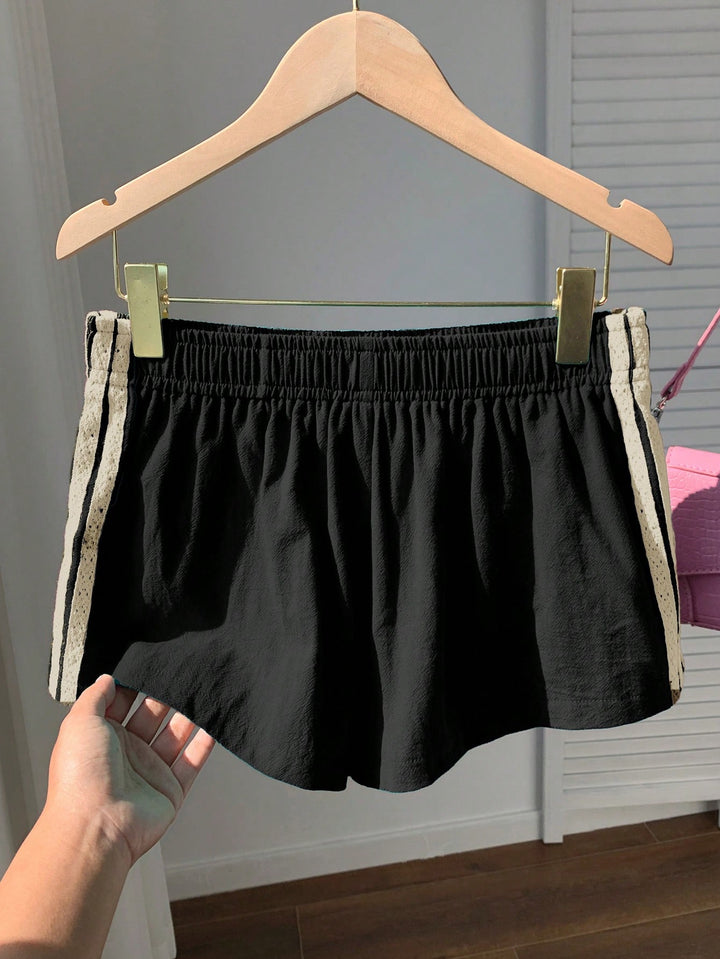 Pantaloni scurți SHEIN, negru