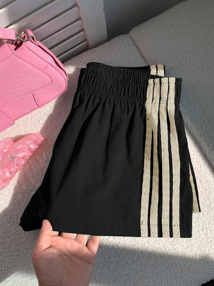 Pantaloni scurți SHEIN, negru