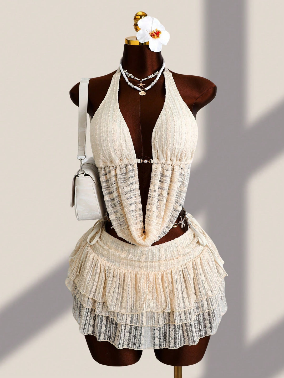 Set bikini SHEIN, portocaliu