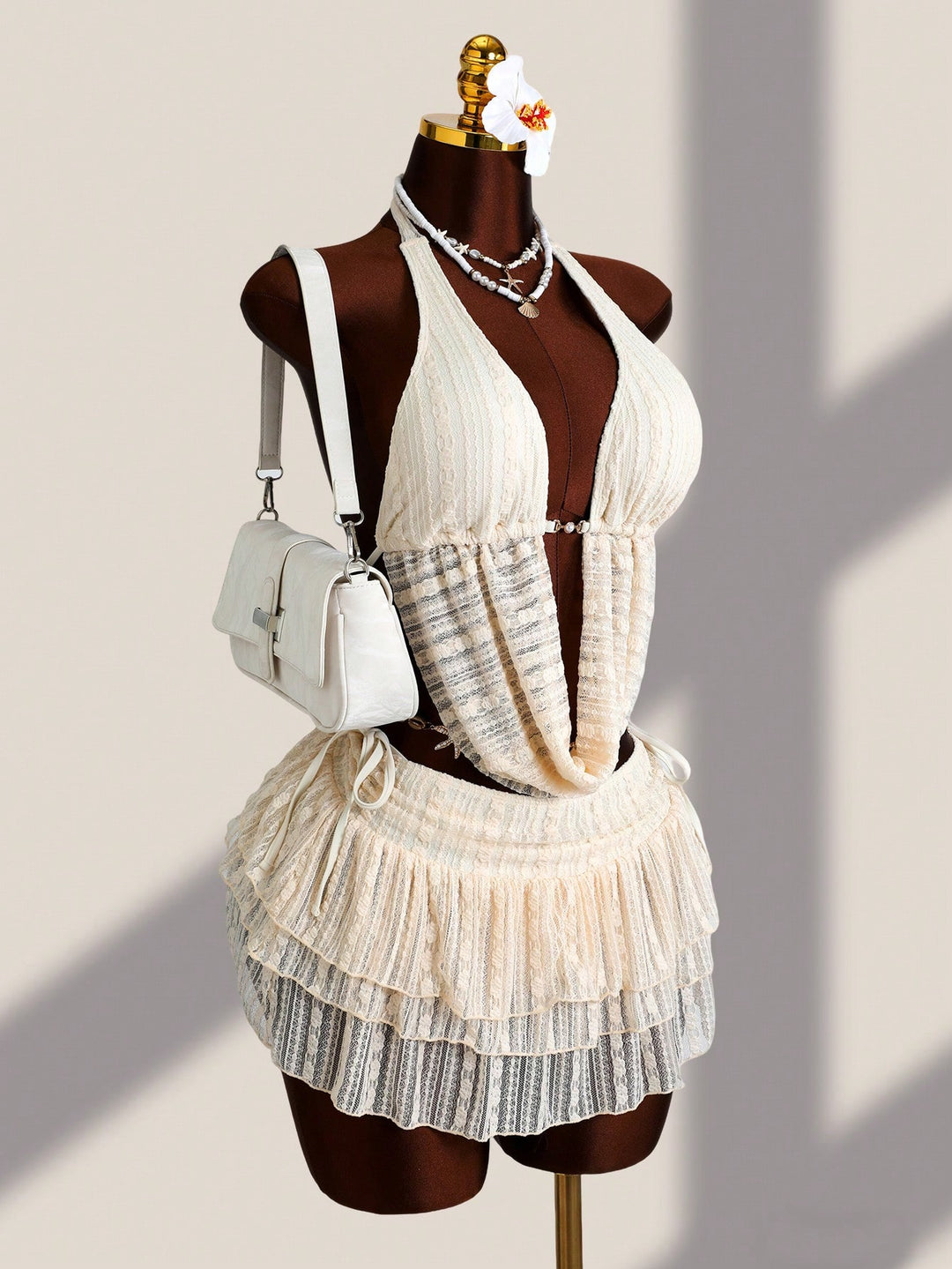 Set bikini SHEIN, portocaliu