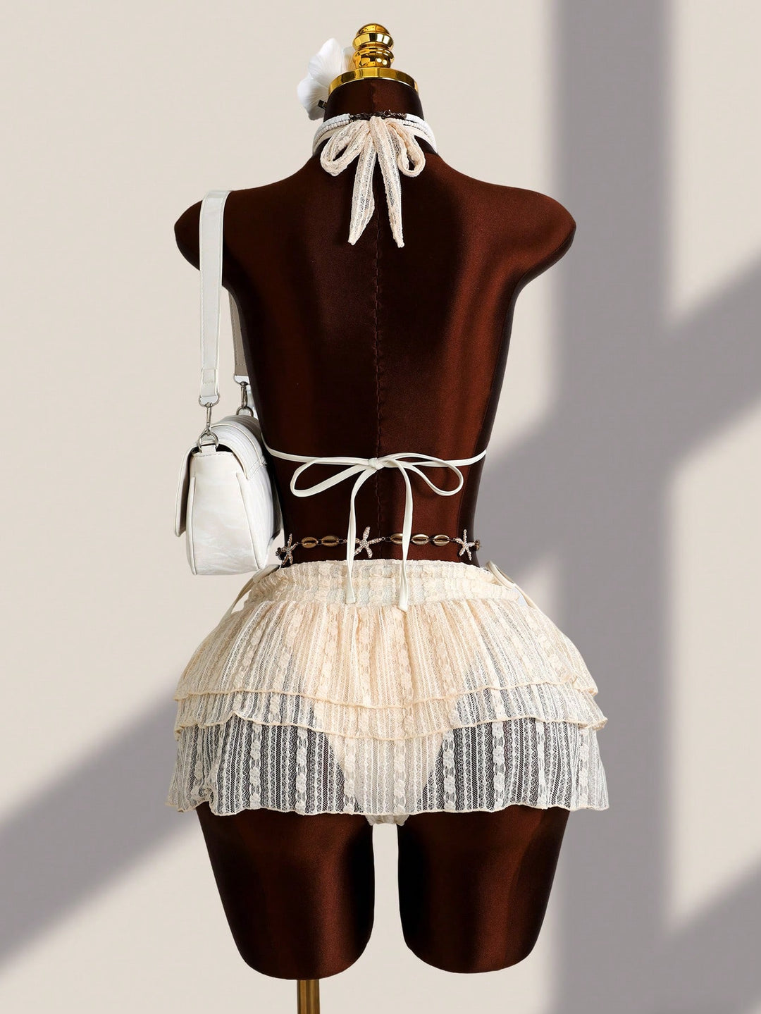Set bikini SHEIN, portocaliu