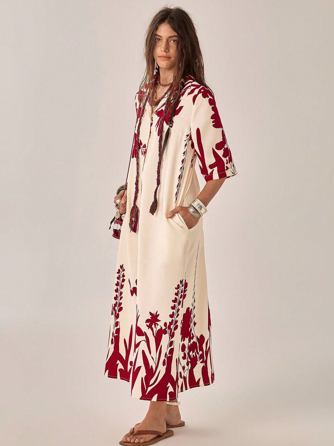 Rochie maxi SHEIN, roșu
