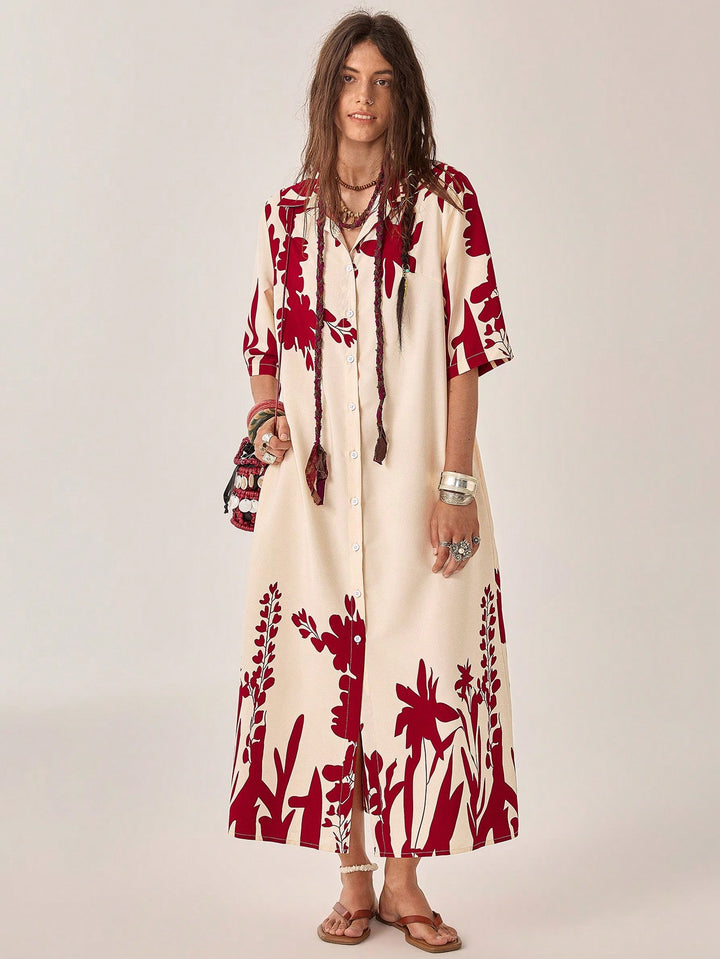 Rochie maxi SHEIN, roșu