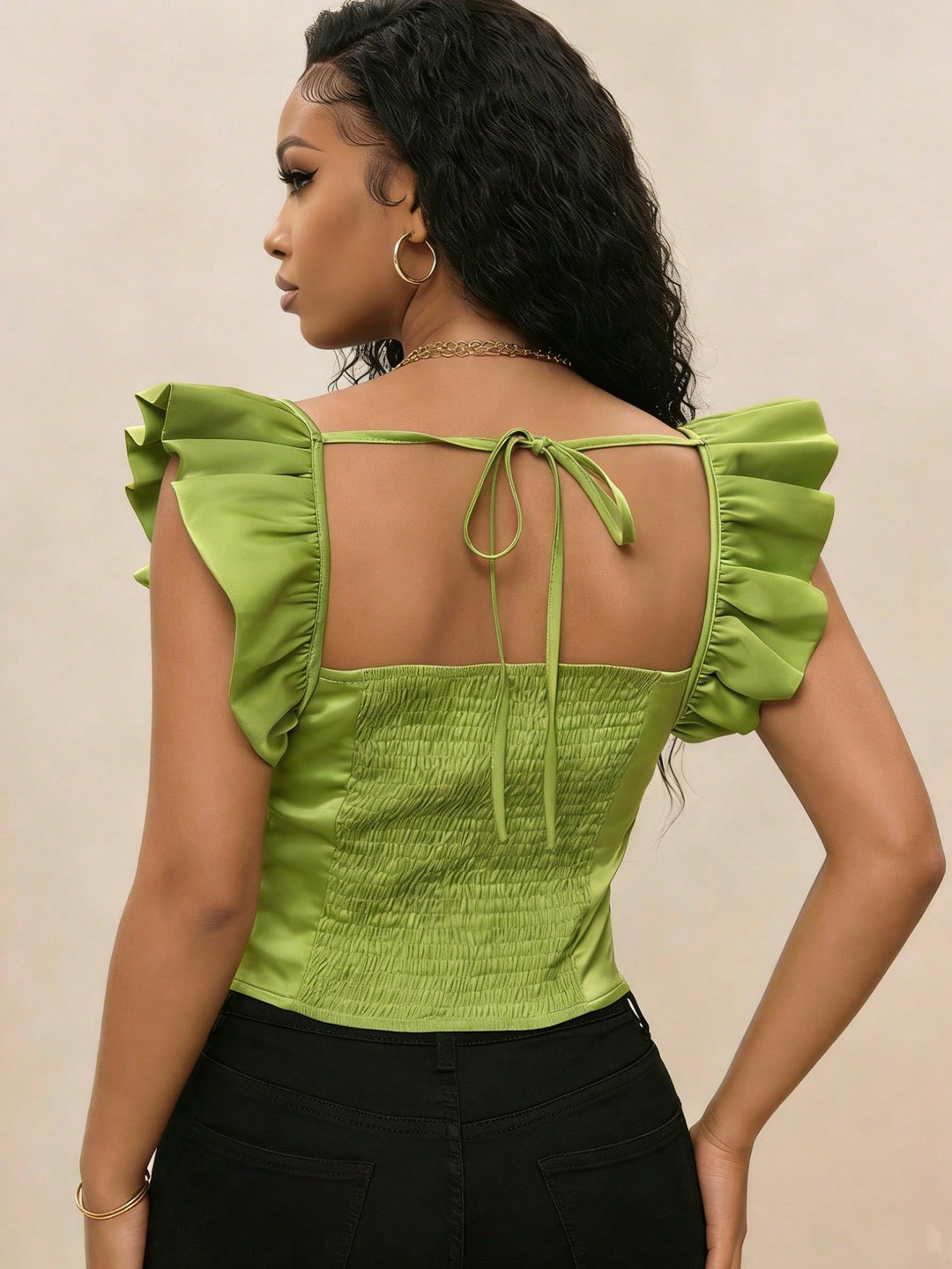 Top SHEIN, verde