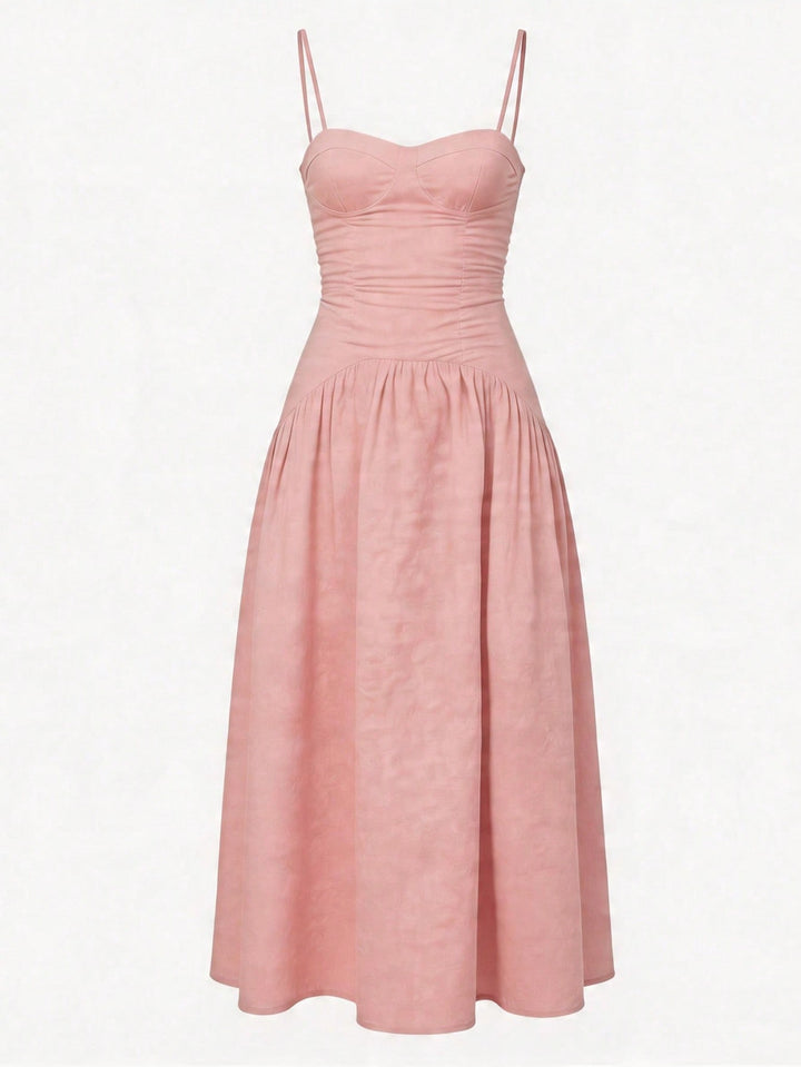 SHEIN maxi ruha, rózsaszín