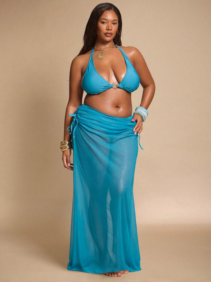 Set bikini de baie SHEIN, albastru