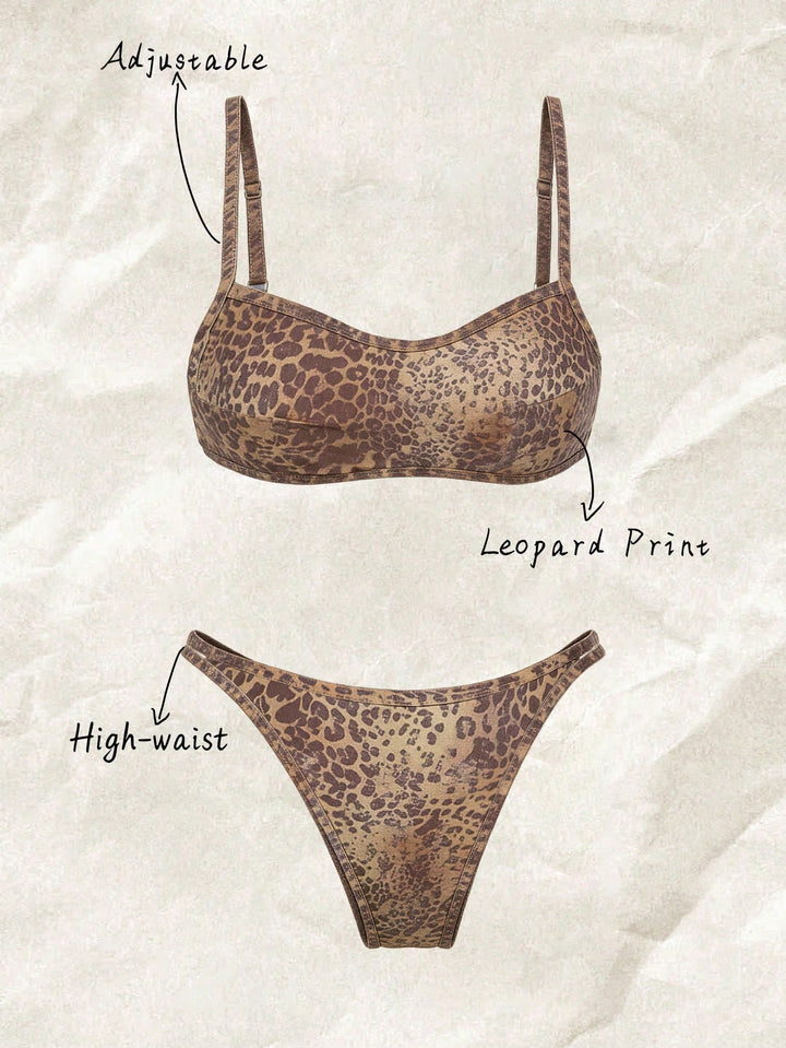 Set bikini de baie SHEIN, roz