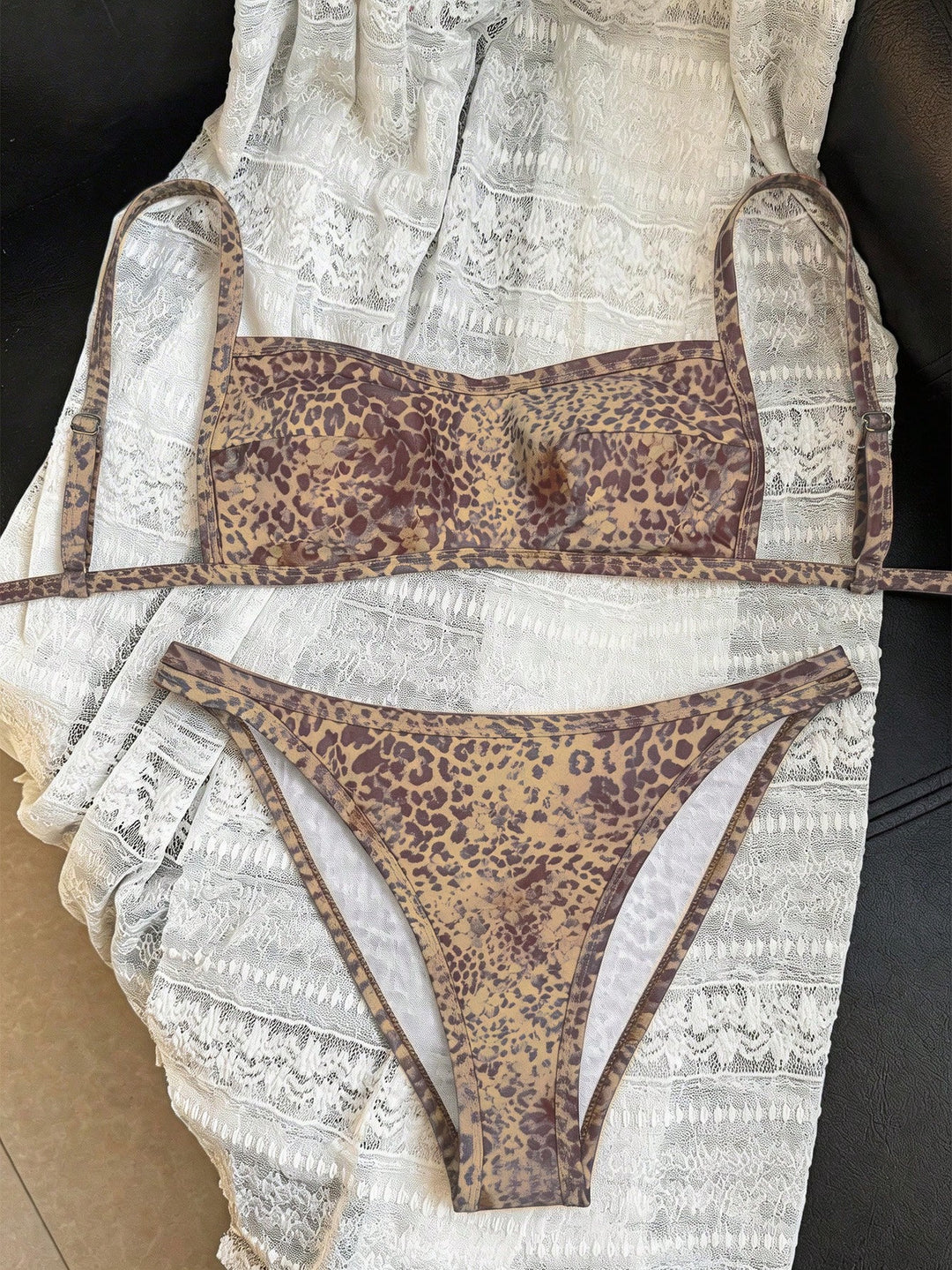 Set bikini de baie SHEIN, roz