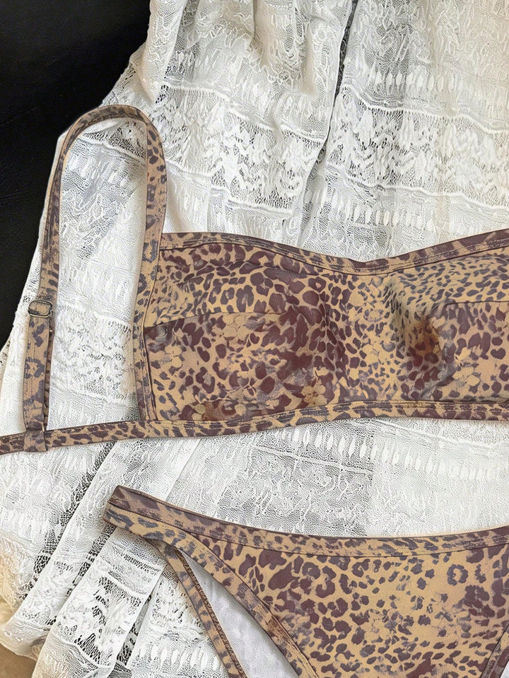 Set bikini de baie SHEIN, roz