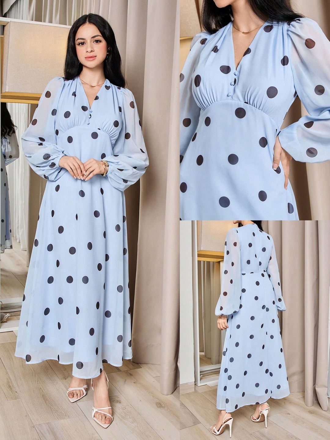 Rochie maxi SHEIN, mix culori