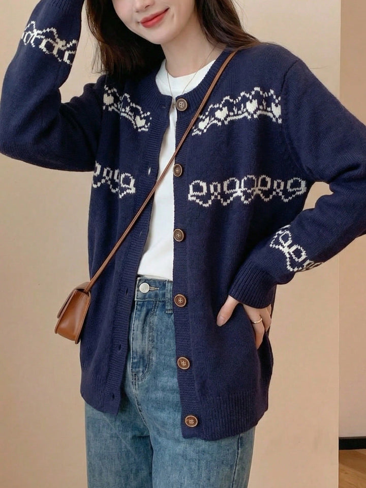 Cardigan SHEIN, albastru