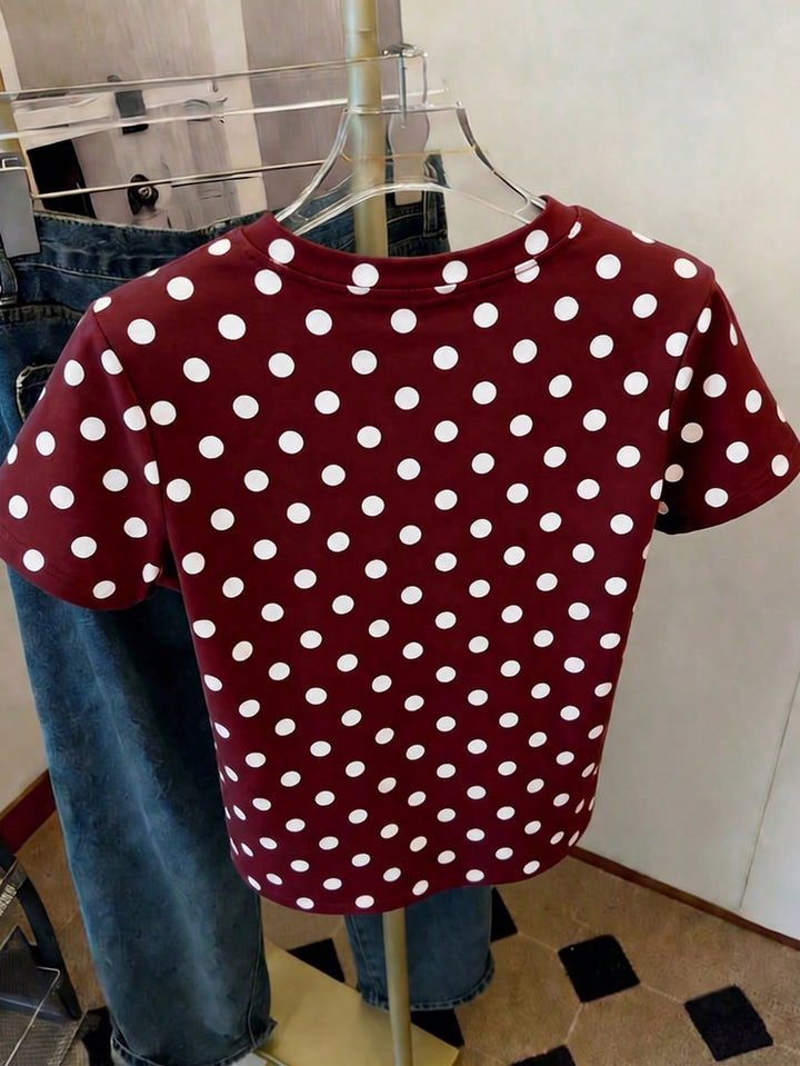 Tricou SHEIN, vișiniu