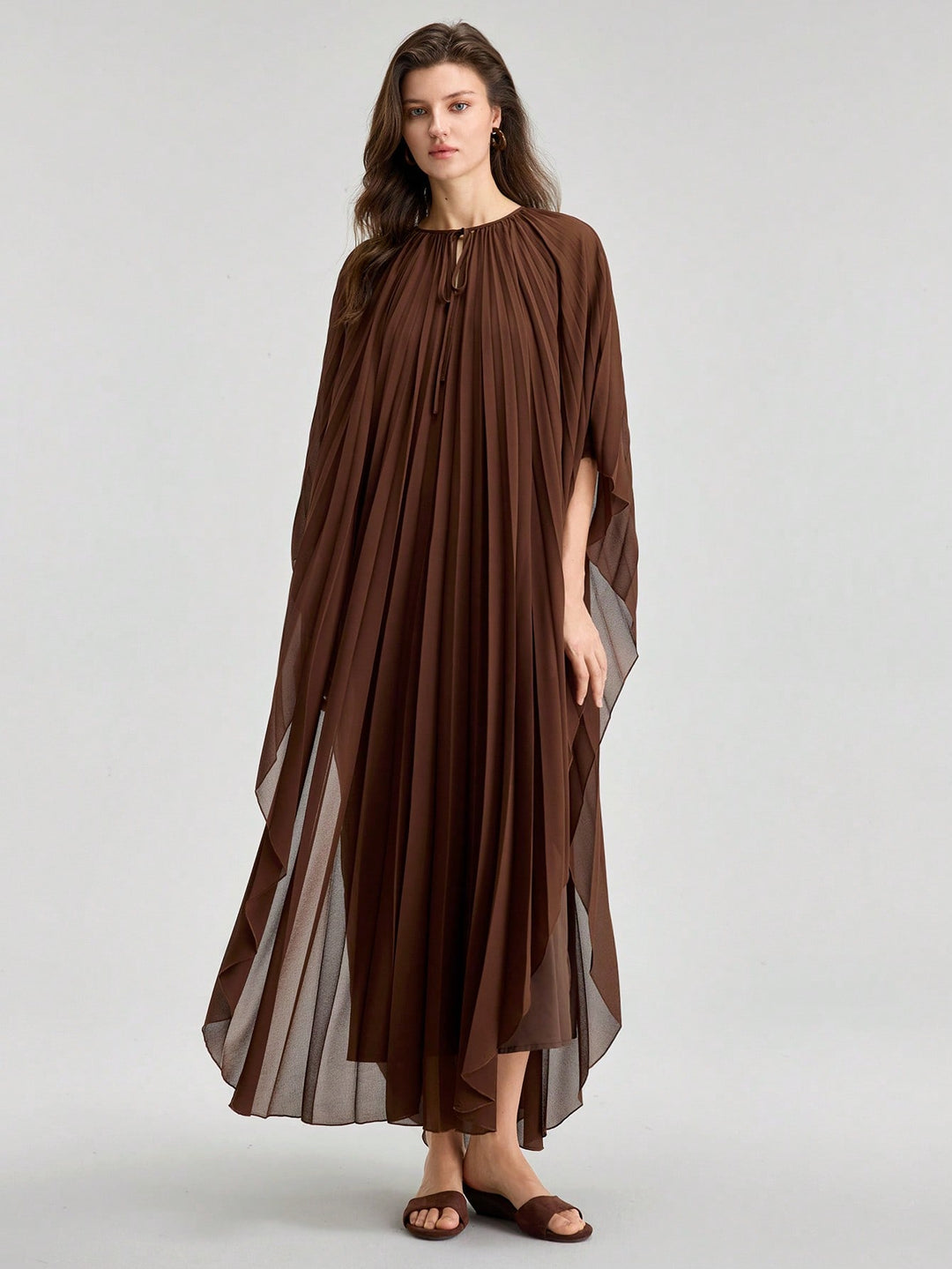 Rochie maxi SHEIN, maro