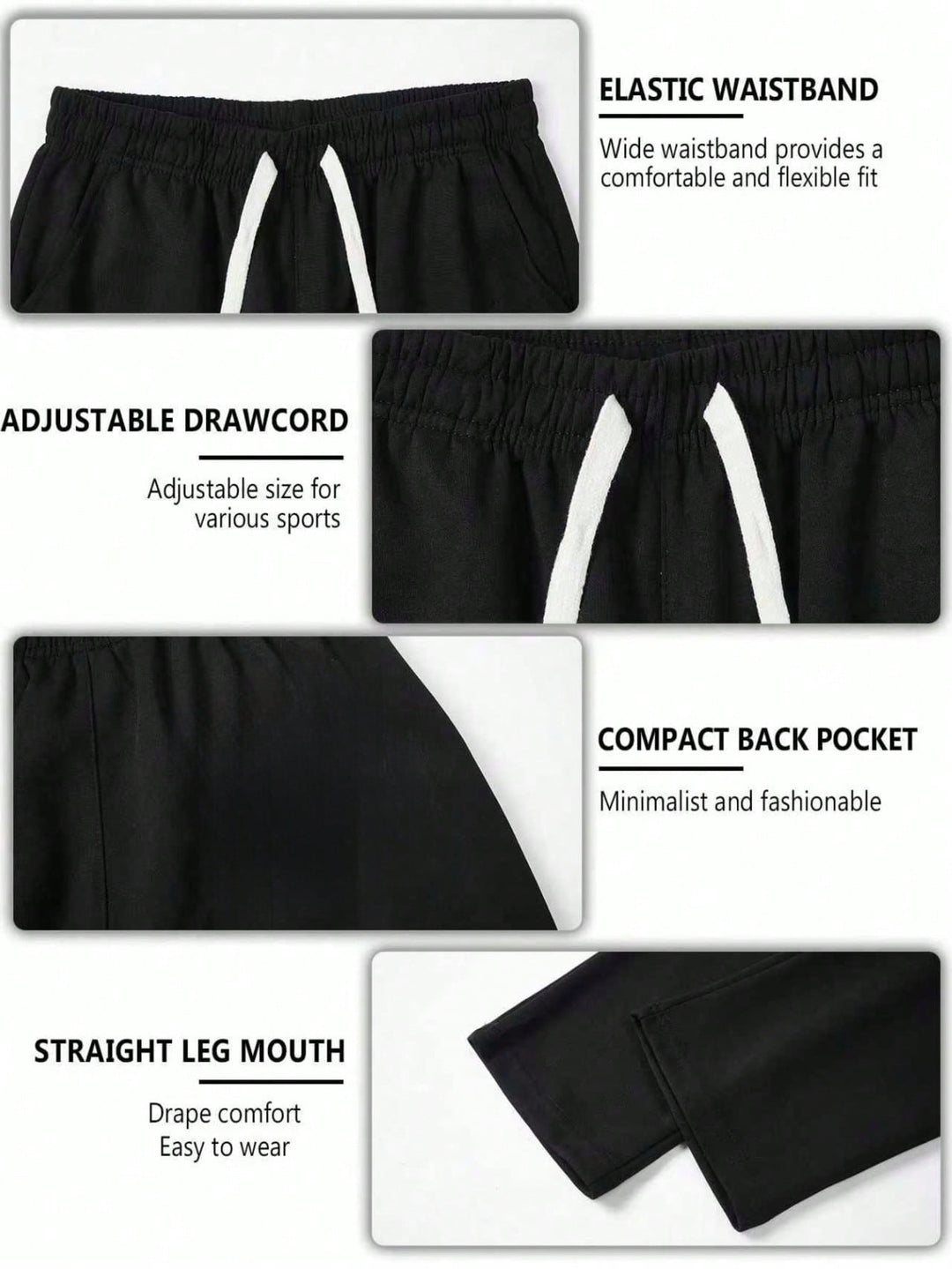 Pantaloni SHEIN, negru