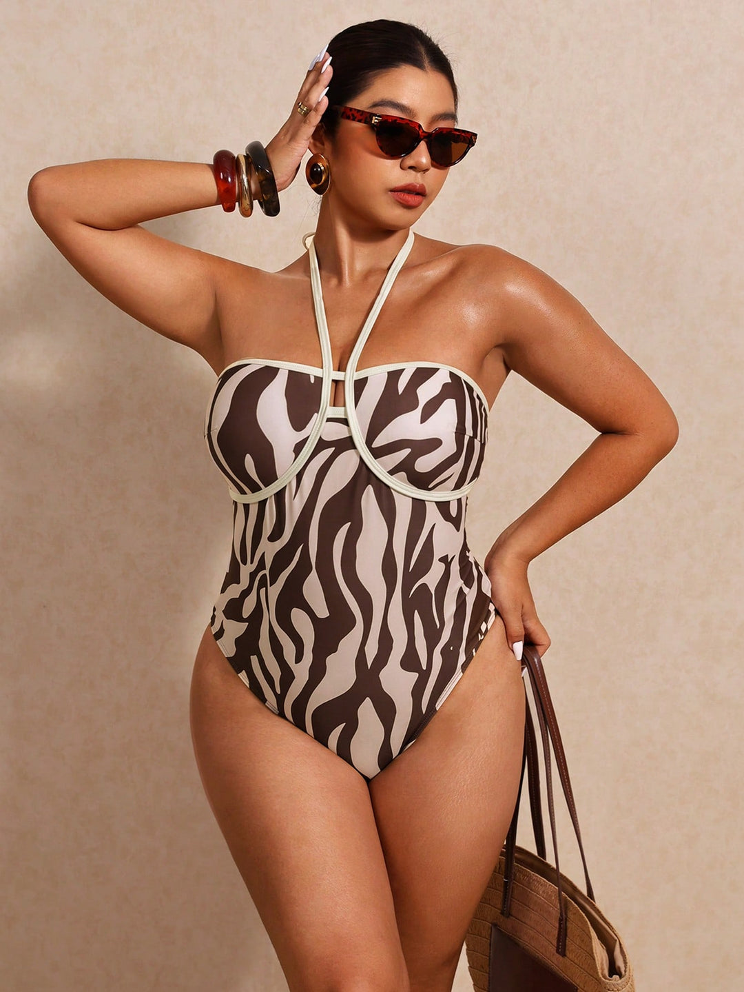 Costum de baie SHEIN, mix culori