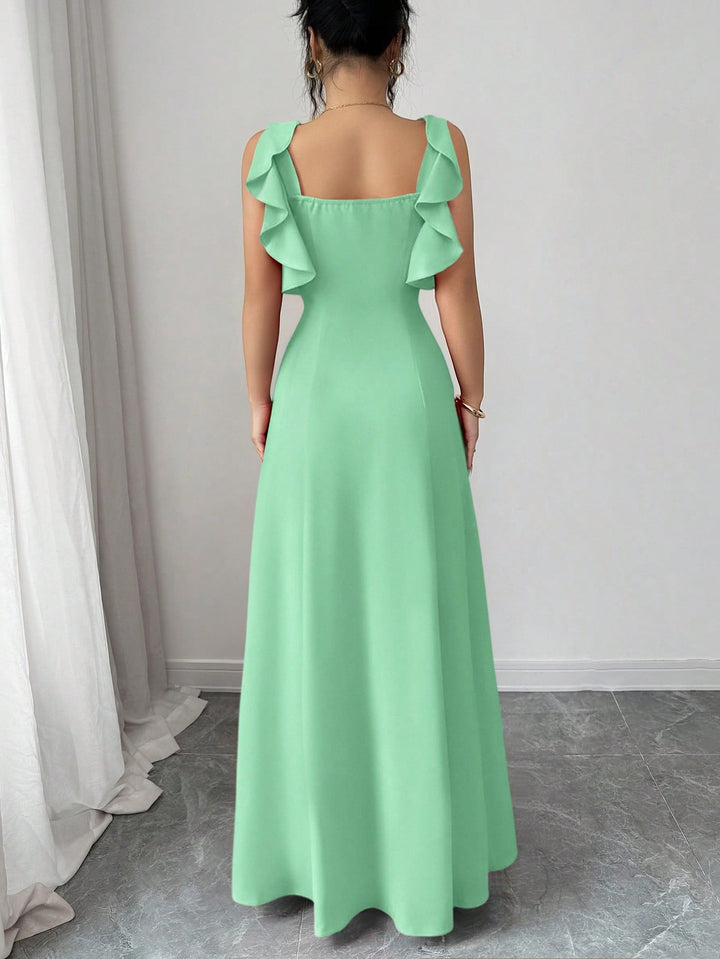 Rochie maxi SHEIN, verde