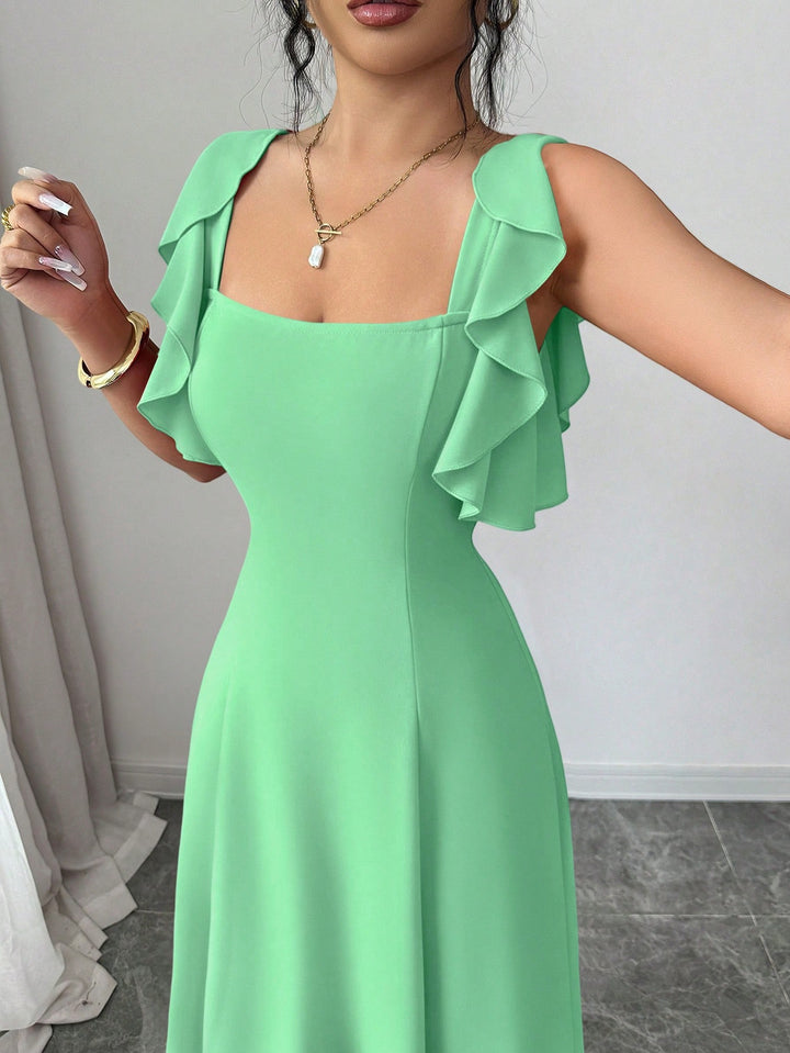 Rochie maxi SHEIN, verde