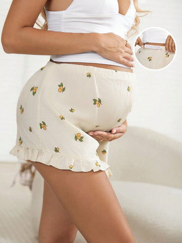 Pantaloni scurți SHEIN, crem