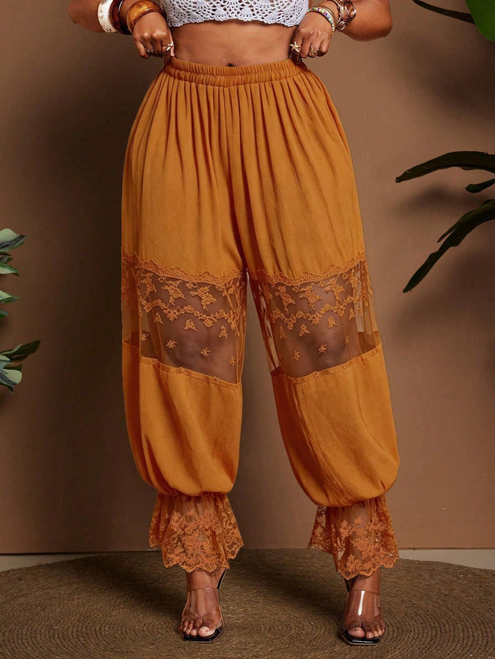 Pantaloni SHEIN, portocaliu