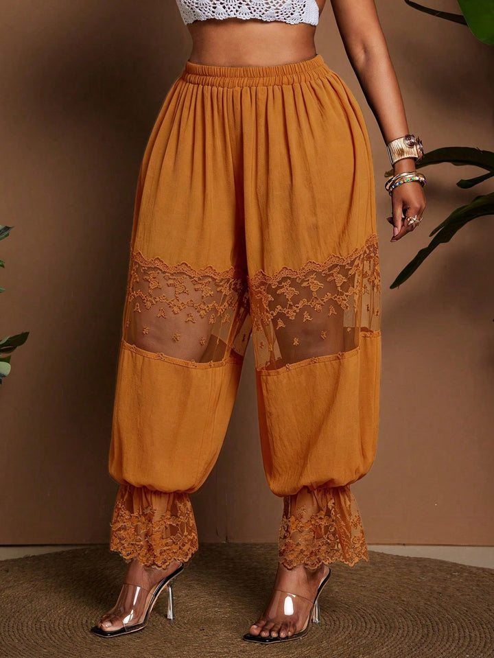 Pantaloni SHEIN, portocaliu