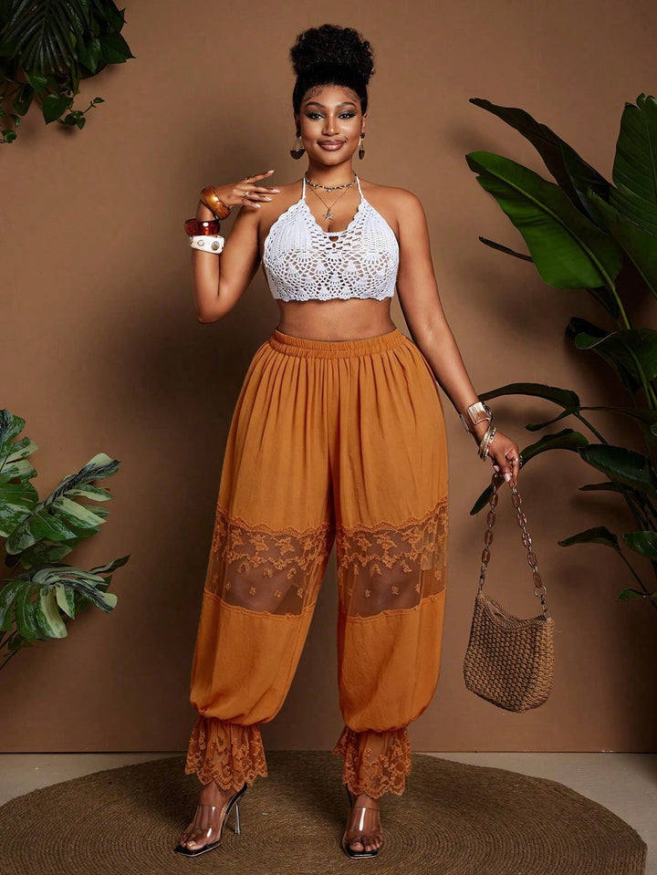 Pantaloni SHEIN, portocaliu