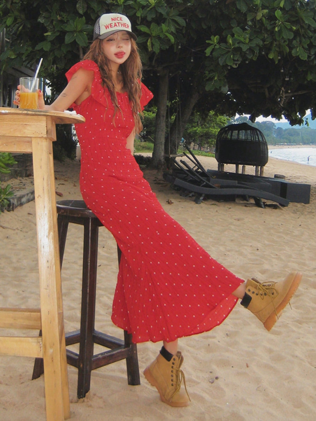 Rochie maxi SHEIN, roșu