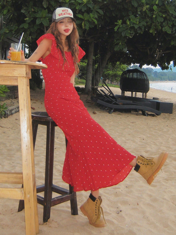 Rochie maxi SHEIN, roșu