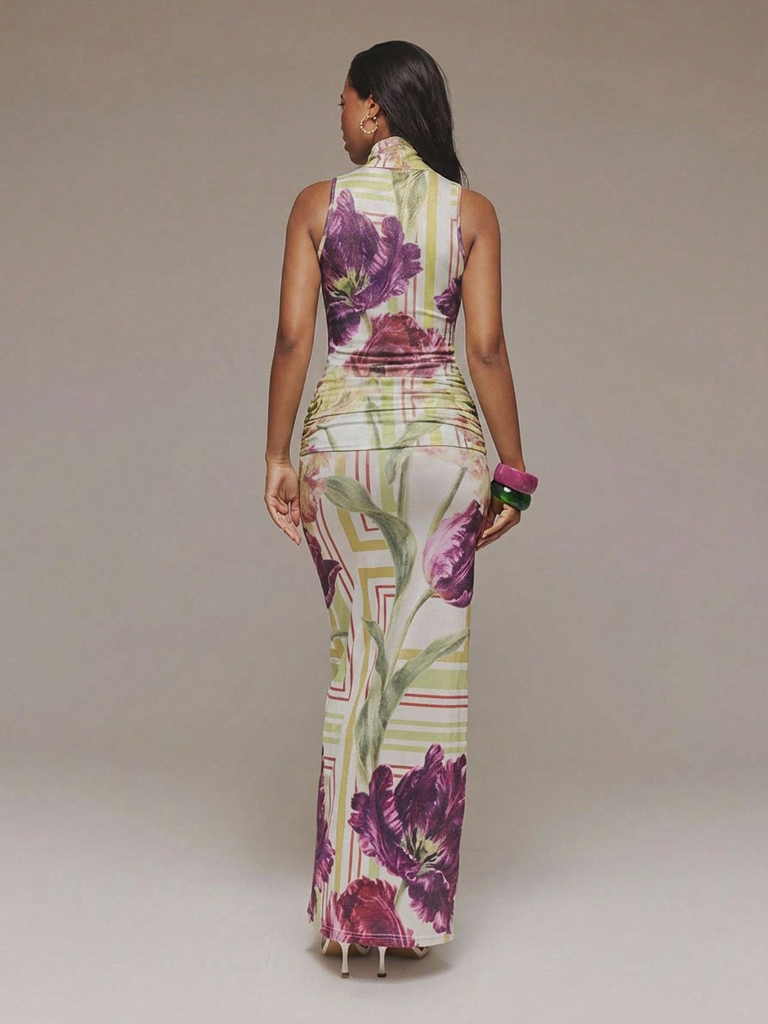 Rochie maxi SHEIN, mix culori