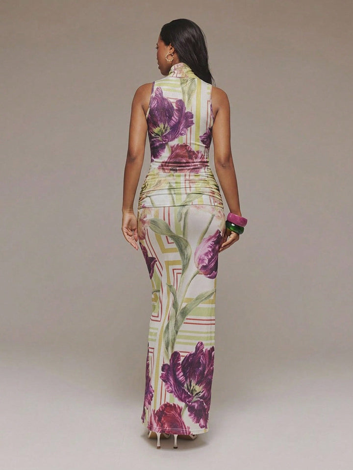 Rochie maxi SHEIN, mix culori