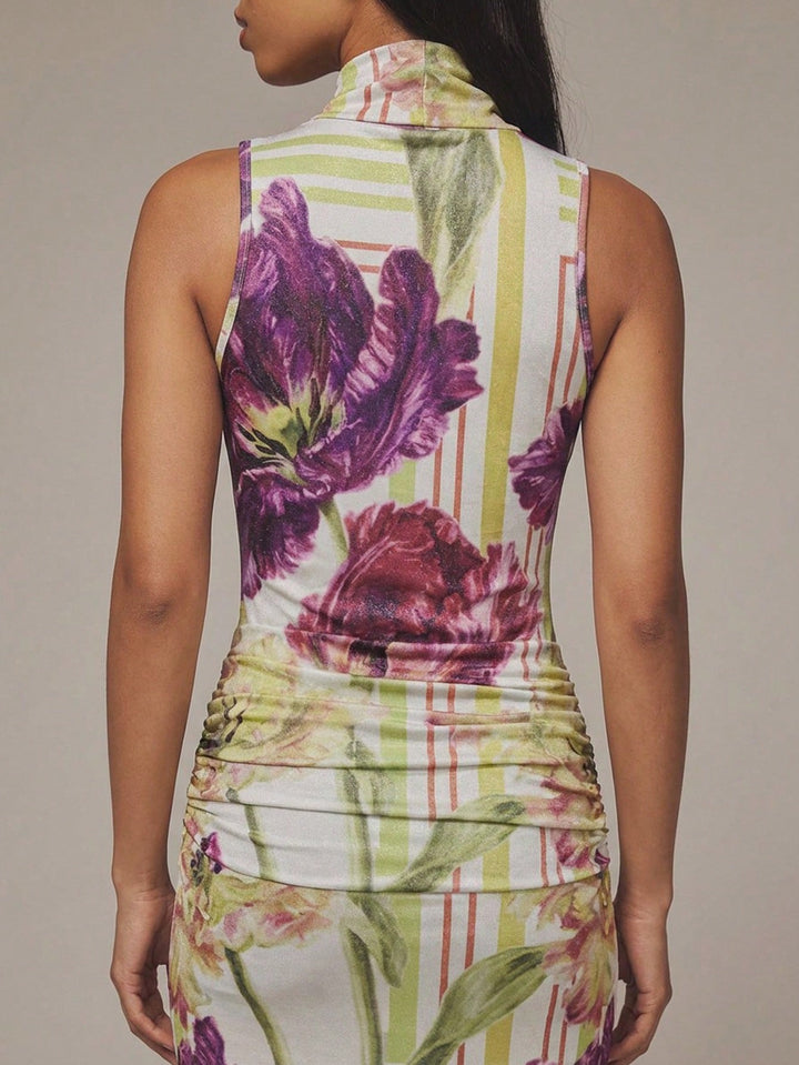 Rochie maxi SHEIN, mix culori