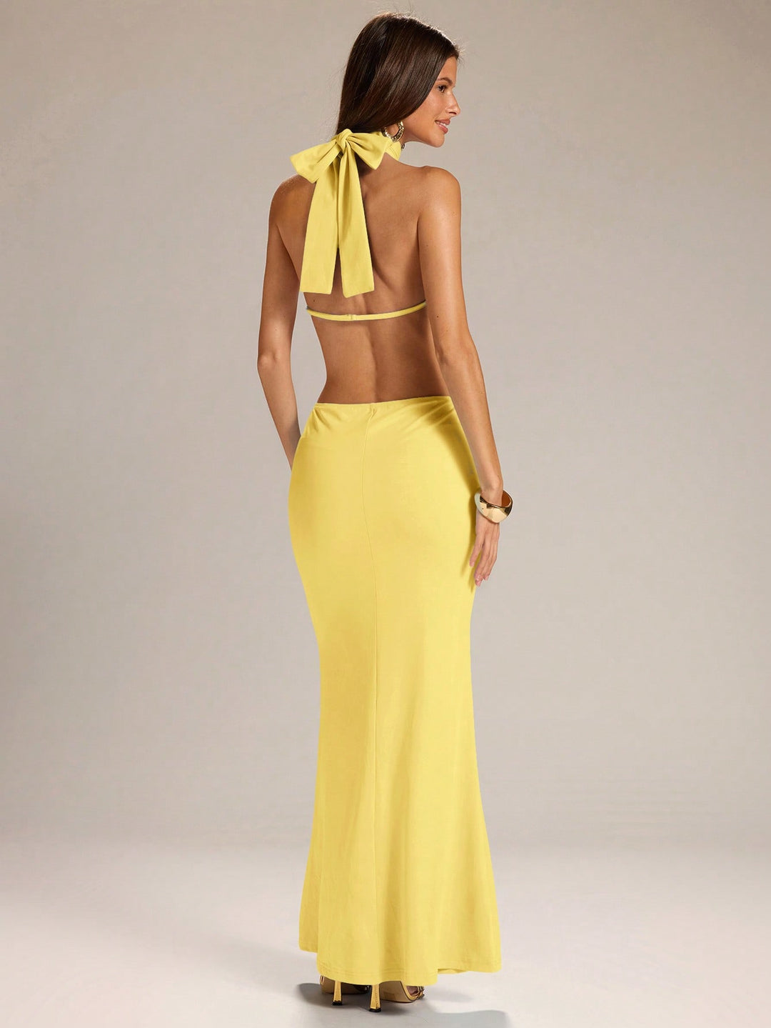 Rochie maxi SHEIN, galben