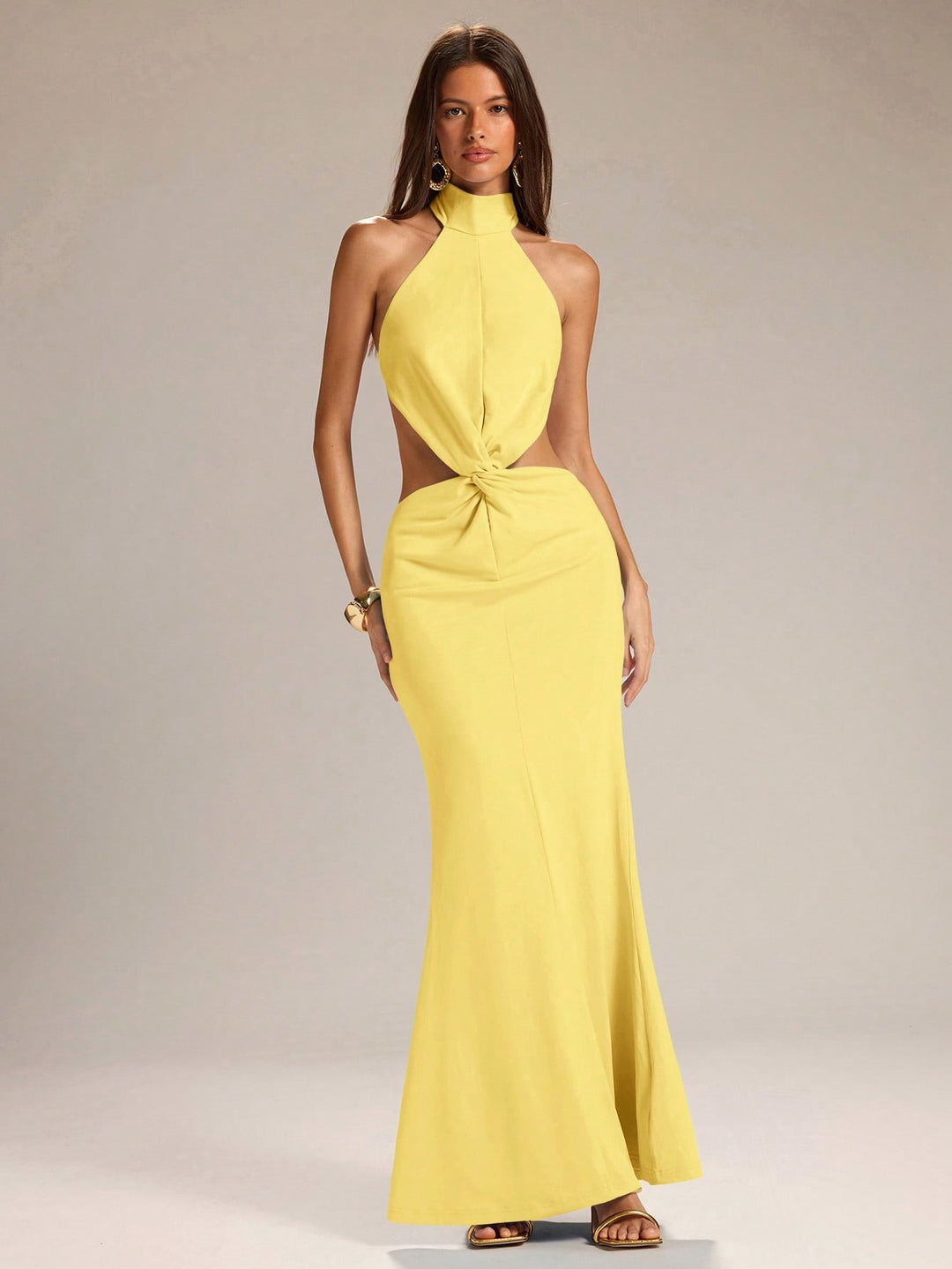 Rochie maxi SHEIN, galben