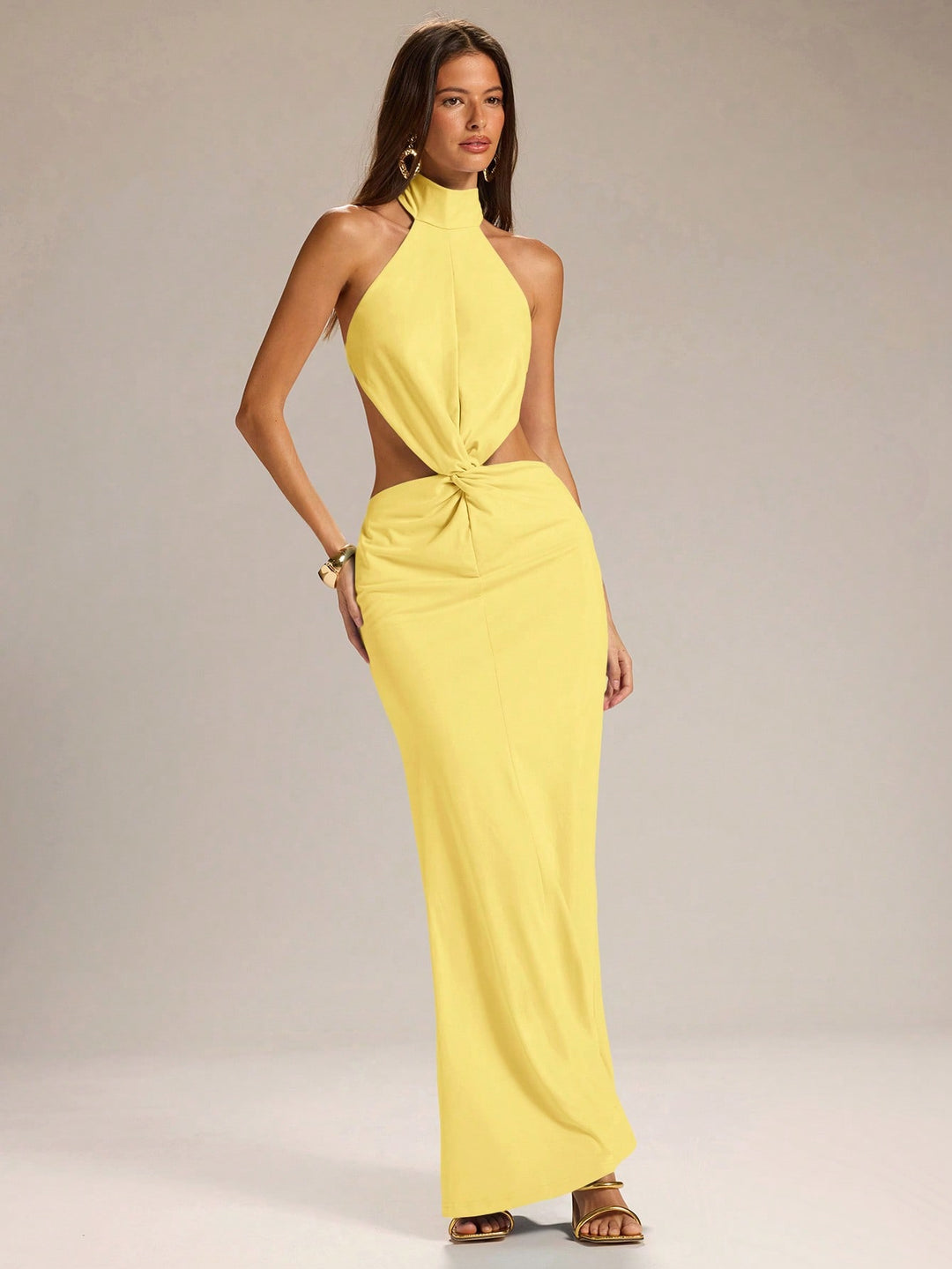 Rochie maxi SHEIN, galben