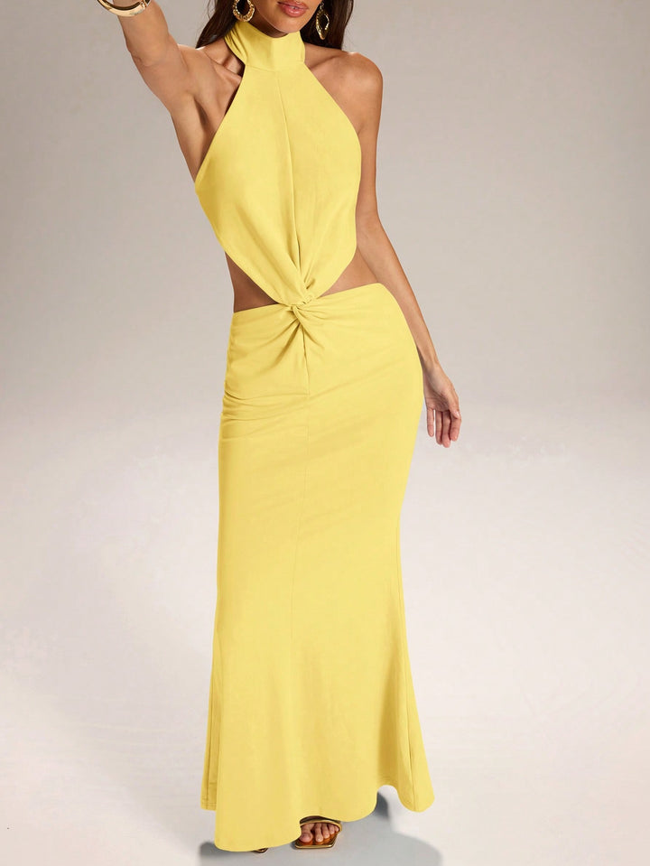 Rochie maxi SHEIN, galben