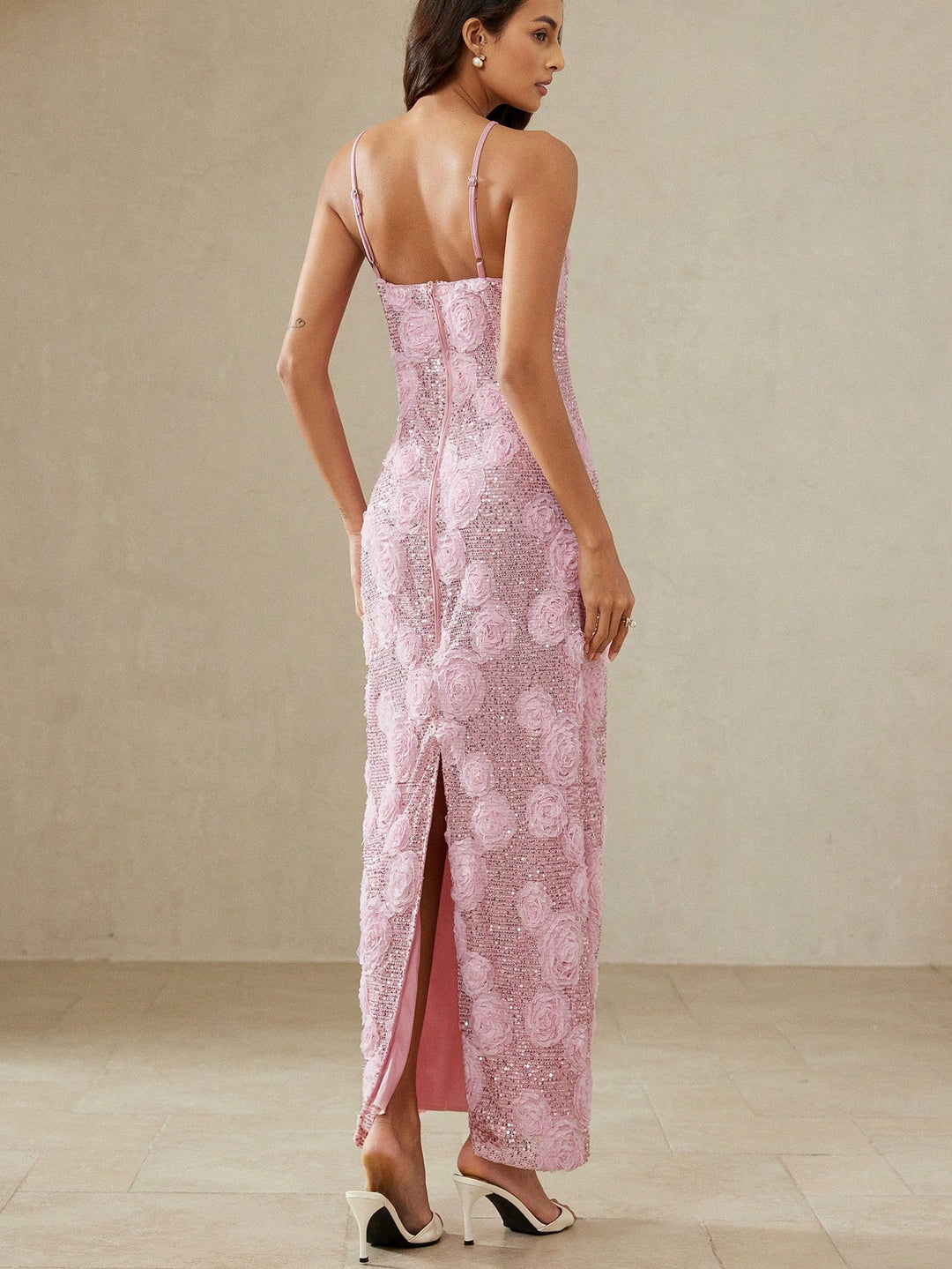 Rochie maxi SHEIN, roz